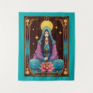 Tenture Illustration du Tarot, la Haute Prêtesse