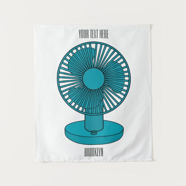 Tenture Illustration du ventilateur (Devant)