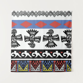 Tenture Illustration ethnique des Amérindiens