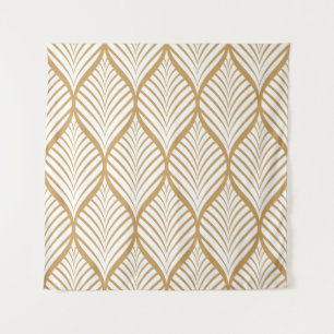 Tenture Illustration géométrique Feuille Vintage sans soud