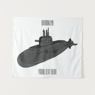 Tenture Illustration sous-marine