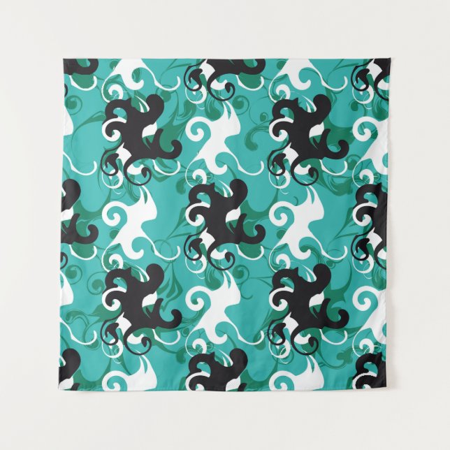 Tenture Ilu vintage qualitatif motif Abstrait (Devant)
