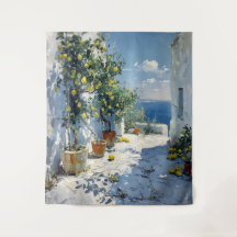 Impressionnisme méditerranéen avec citrons