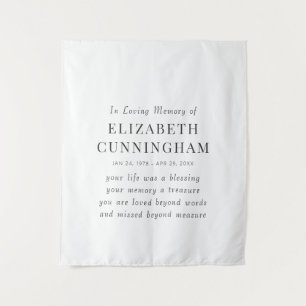 Tenture In Love Memory Memorial Modern Simple Citation