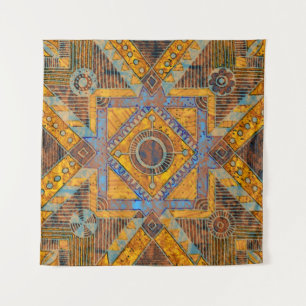 Tenture Indian Floral Paisley : Médaillon ethnique.