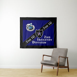 Tenture "Indian Head" 2e division d'infanterie