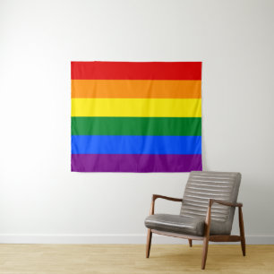 Tenture Indicateur gay pride 50 x 60