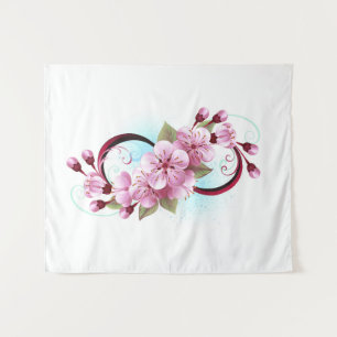 Tenture Infinité avec les fleurs Sakura
