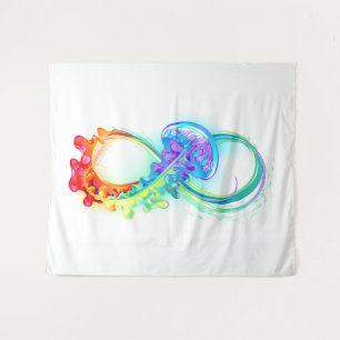 Tenture Infinity avec Rainbow Jellyfish