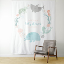 Invitation à la Baby Shower Sous L'Océan