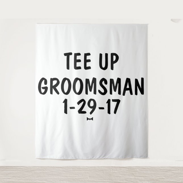 Tenture Invitation de golf Groomsman (Devant)