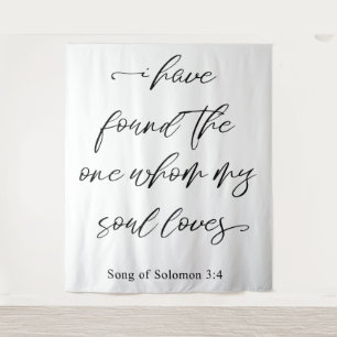 Tenture J'ai trouvé la toile de fond d'un mariage