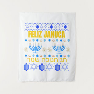 Tenture Januca januka Janucia Janukia menorah Sameaj