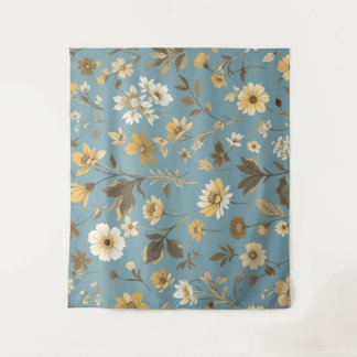 Tenture Jardin Bleu