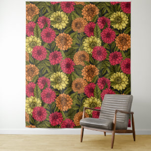 Tenture Jardin de Dahlia