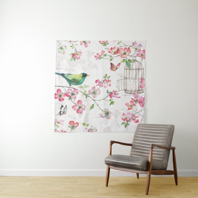 Tenture Jardin de Dogwood (En situation (horizontale))