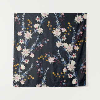 Tenture Jardin de nuit Floral Marine Motif