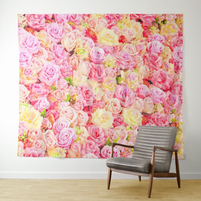 Tenture Jardin de roses (En situation (horizontale))