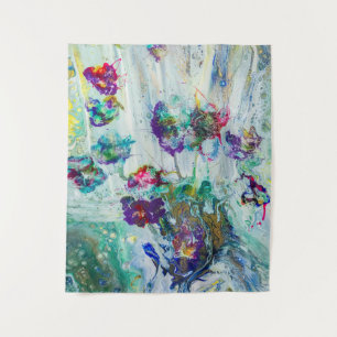 Tenture Jardin des colibris Peinture abstraite