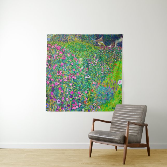 Tenture Jardin Italien, Gustav Klimt (En situation)