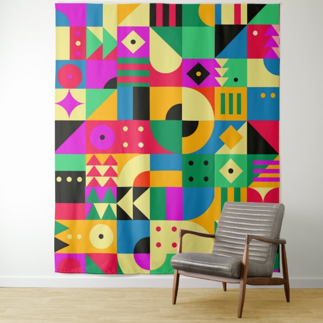 Tenture Jardin moderne Abstrait (En situation)