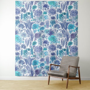Tenture Jardin succulent