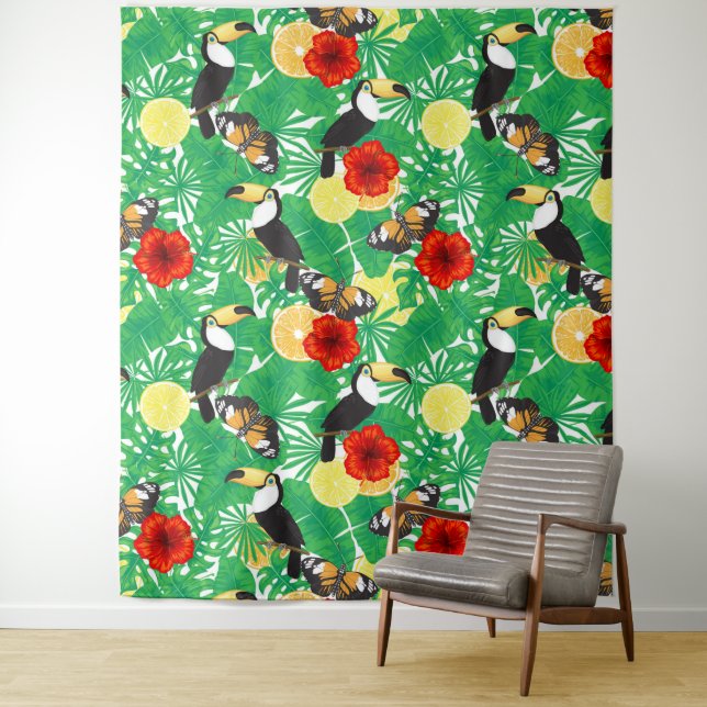 Tenture Jardin tropical (En situation)