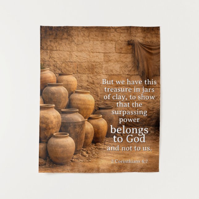 Tenture Jars of Clay Photo Booth Backdrop (Devant)