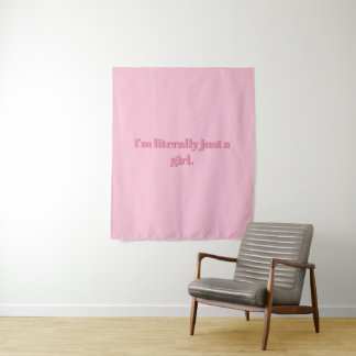 Tenture Je ne suis littéralement qu'un Poster de fille