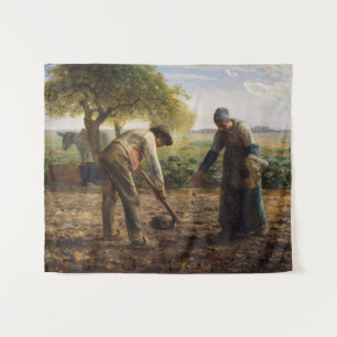 Tenture Jean-François Millet - Planteurs de pommes de terr
