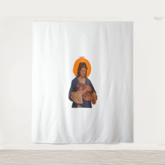 Tenture Jésus aime Moo Deng T-Shirt