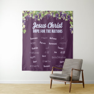 Tenture Jésus-Christ Espoir pour toutes les nations 9