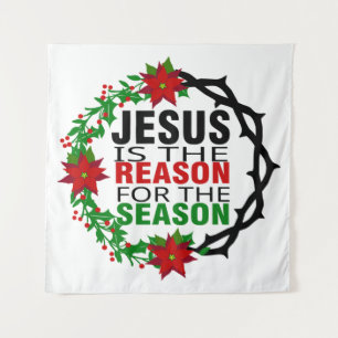 Tenture Jésus est la raison de la saison
