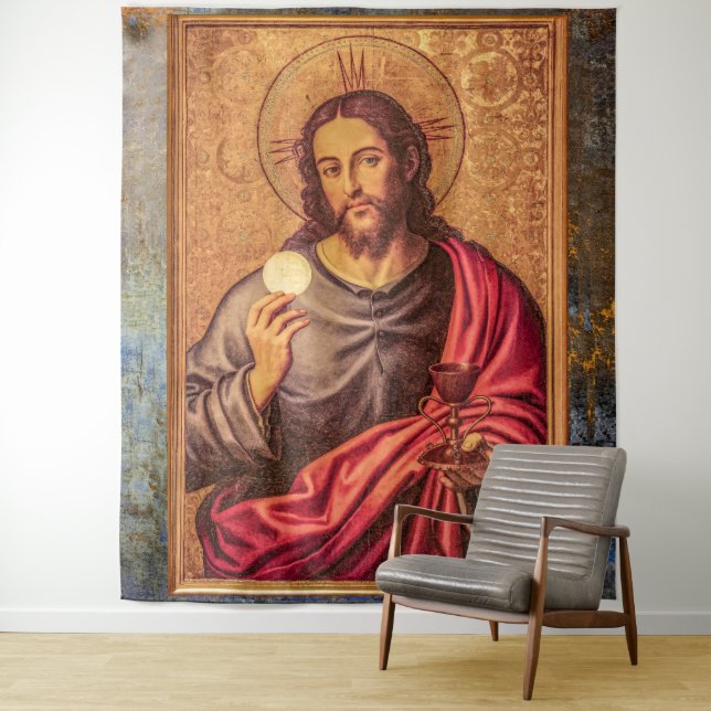 Tenture Jesus Fine Art Vintage (En situation)