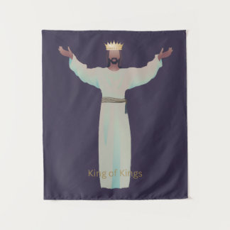 Tenture Jesus "King of Kings" Blanket, Christian Gifts