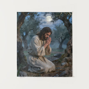 Tenture Jésus priant
