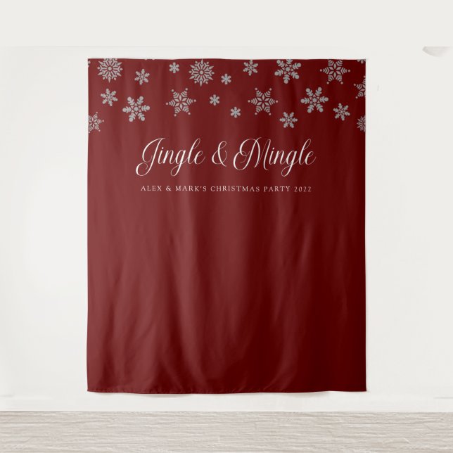 Tenture Jingle et Mingle Noël (Devant)