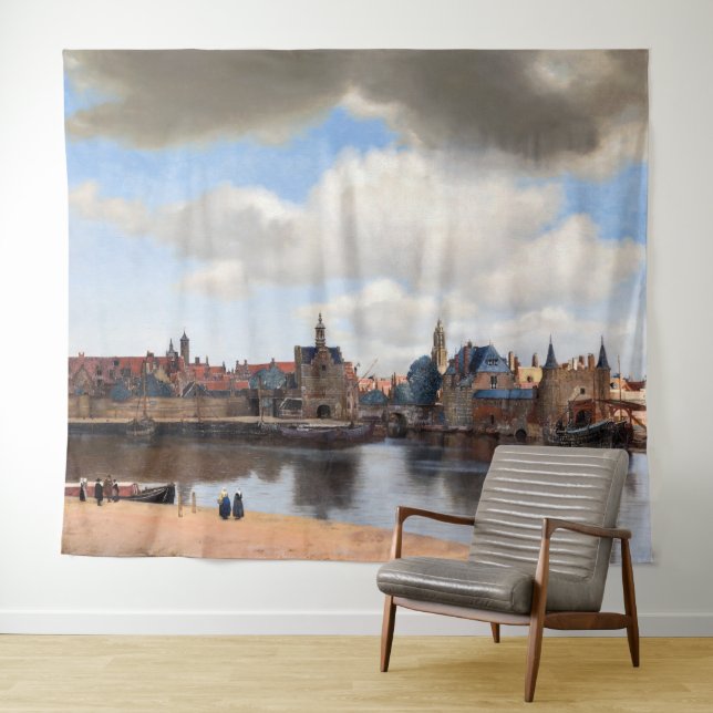 Tenture Johannes Vermeer - Vue de Delft (En situation (horizontale))