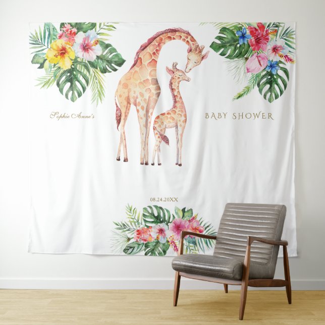 Tenture Joli accessoire de photobooth pour baby shower gir (En situation (horizontale))