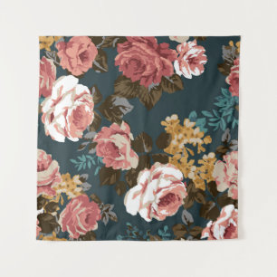 Tenture joli design de fleur illustration textile art, pat