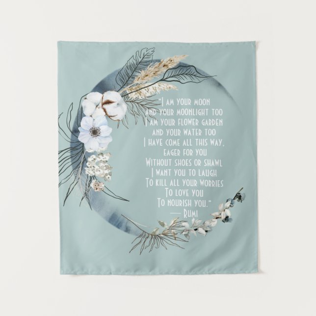 Tenture Joli Je Suis Votre Lune Rumi (Devant)