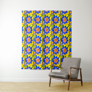 Tenture Joli Motif de fleurs Abstraites
