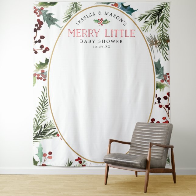 Tenture Jory Little Baby shower Arrière-plan Photo Booth (En situation)