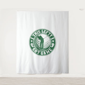 Tenture Joueur de golf à gauche amusant