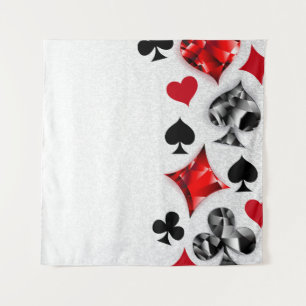 Tenture Joueur de poker Joueur de cartes de jouer costumes