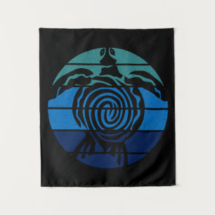 Tenture Jour des terres, Tortue de mer, Nettoyer l'océan