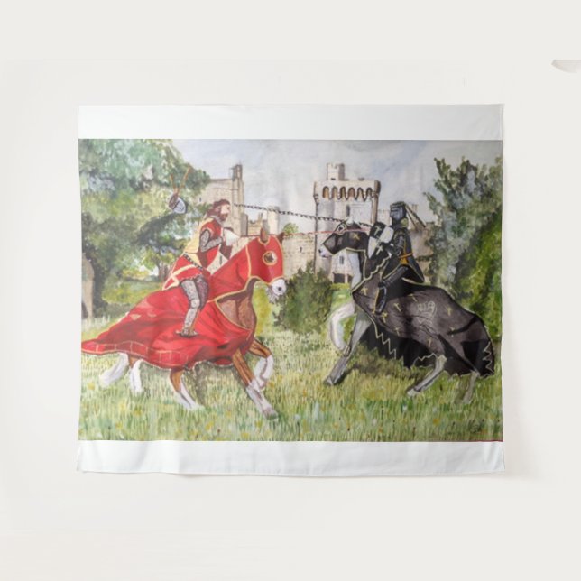 Tenture Joust médiéval (Devant (Horizontal))