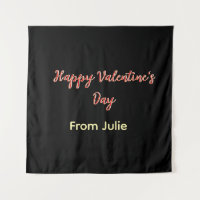 Joyeuse Saint-Valentin rouge noir de nom stylé 