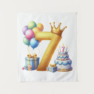 Tenture Joyeux 7ème Anniversaire
