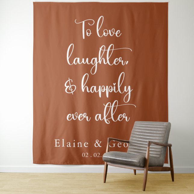 Tenture Joyeux Jour après Mariage Photo Prop arrière-plan (En situation)